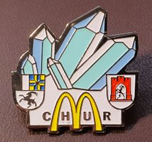 T270 - Pin Bergkristalle McDonald's Chur Graubünden