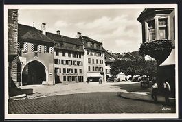 Aarau, Strassenpartie mit Restaurant Vog