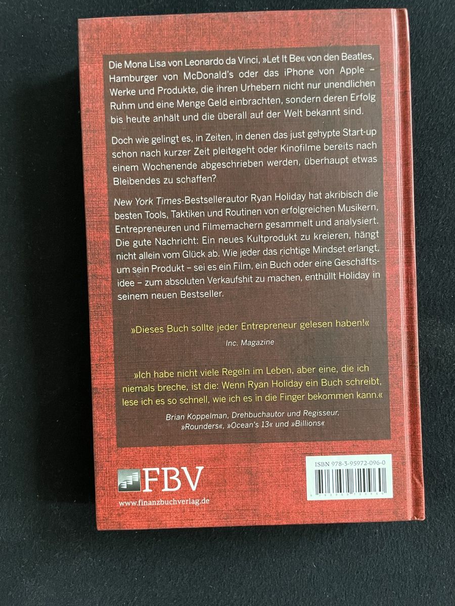 Libri: Ryan Holiday - Der ewige Bestseller – Nuovo (secondo la descrizione) da Luzern venduto da predator11 1