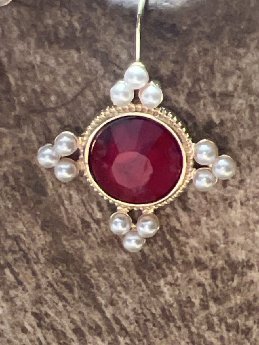 Ohrringe & -stecker: Rote Ohrringe mit Perlen – Neu (gemäss Beschreibung) aus Seon von Sunny-Schmuck78 1