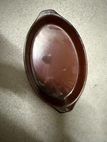 6 Auflaufform oval braun Keramik guter Zustand gebraucht