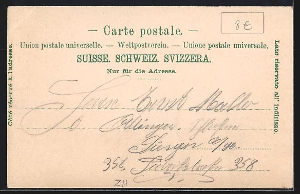 Cartoline postali: Wädenswil, Totalansicht mit Gewässer u – Usato da Berlin venduto da bartko-reher 1