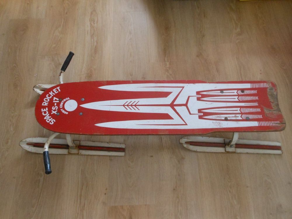 Antik Space Rocket XS17 Holz Schlitten 50" Kaufen auf Ricardo