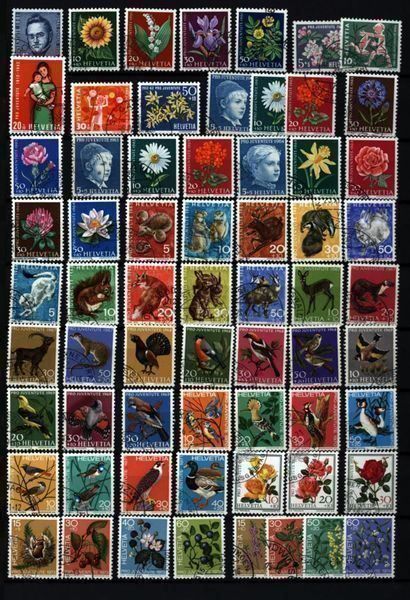 Alle Briefmarken: Pro Juventute SUPER SAMMLUNG - 1990+2 Blocks(PJ256) – Gebraucht aus Seuzach von Harri19 3