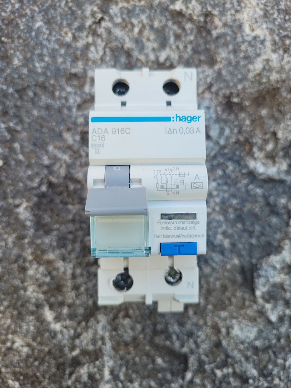Hager Componenti elettronici: FI/LS-Schalter Hager C 16A 30mA – Usato da Felben-Wellhausen venduto da Bunker90