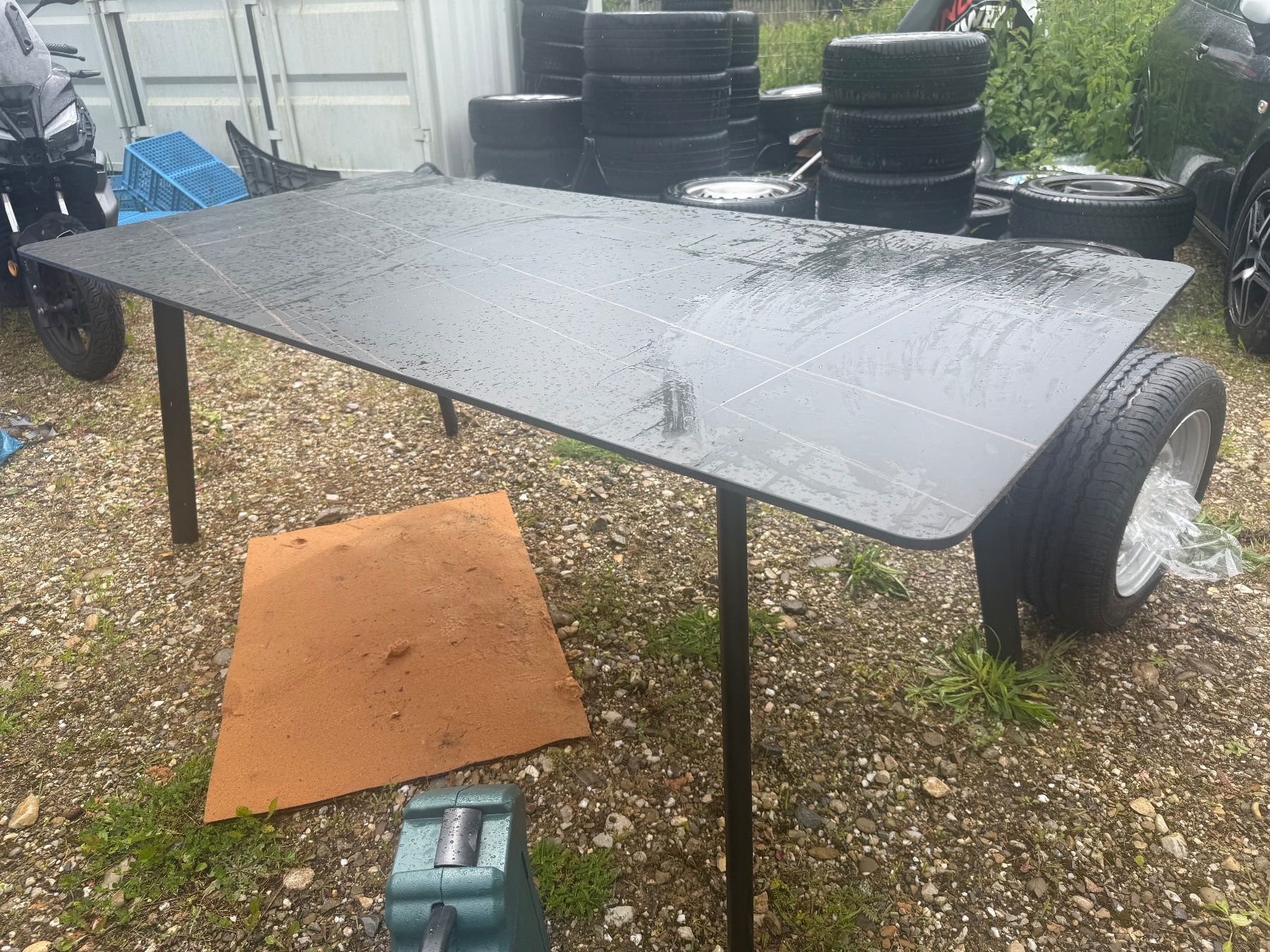 Tavoli: Schöner Marmor Esstisch, Gartentisch, Bürotisch – Usato da Cham venduto da cengo_ag 3