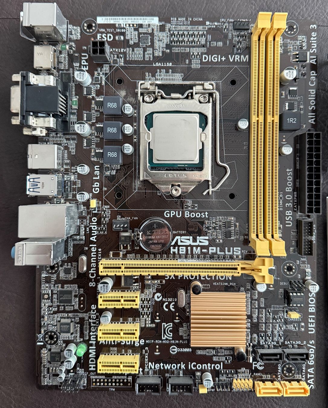 Asus Schede madri: Asus H81M Plus / Intel I5 4570 / Cooler – Usato da Kehrsatz venduto da VVP 1