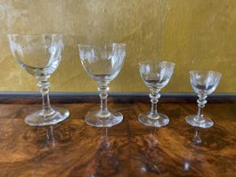 Antike Holmegaard Danish Design 32 Gläser * verres antiques