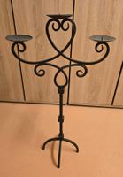 Kerzenständer Metall 3-armig geschwungen Höhe 115cm Deko