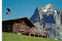GRINDELWALD Sessellift Bergrestaurant Bort 1982 Firstbahn