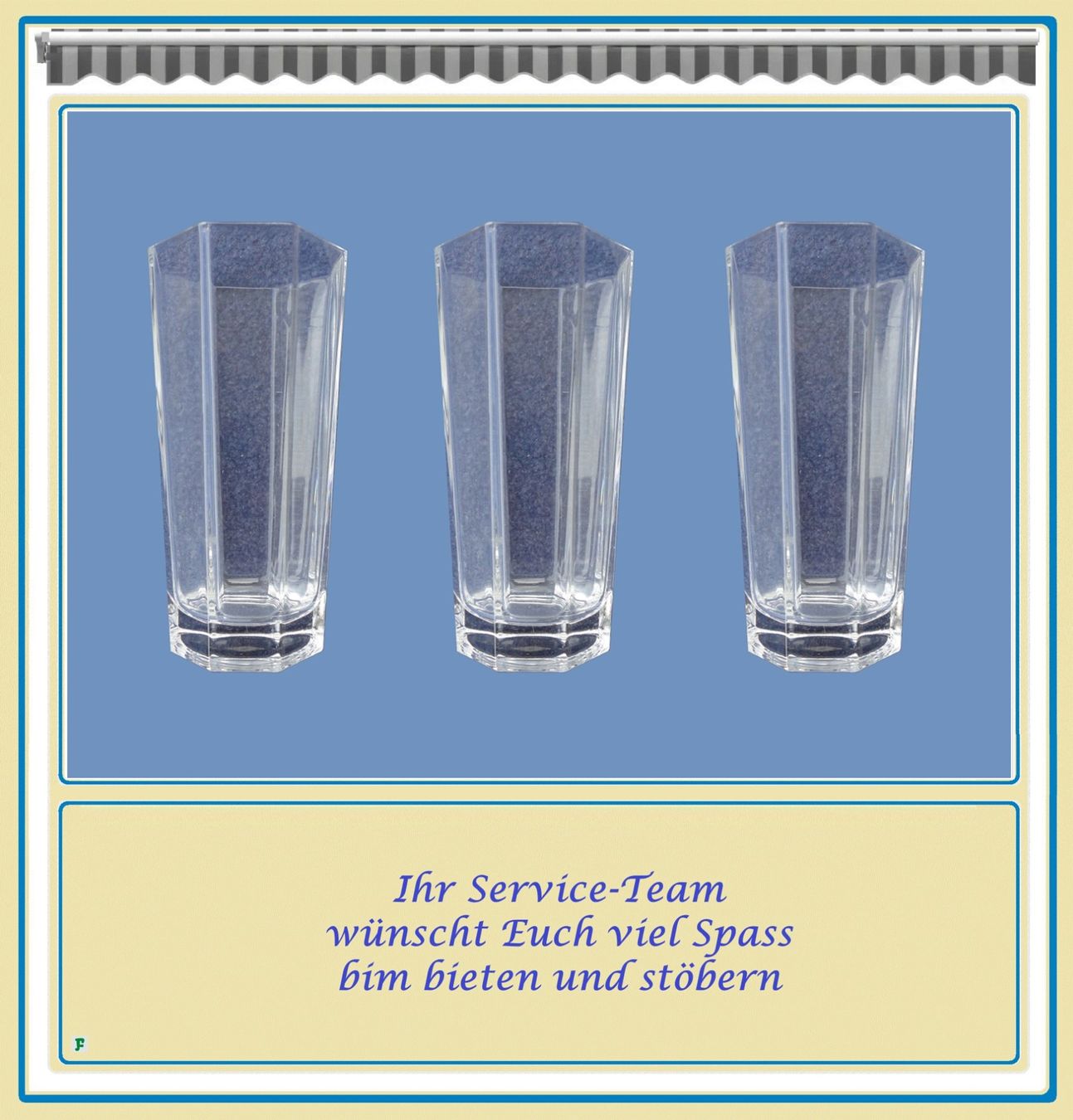 Bicchieri: Trinkgläser 3 dl. • 3er SET – Usato da Münchwilen TG venduto da FDOF_SHOP 1