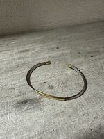 Vintage 18K Gold (750) & Stainless Steel Cable Bracelet