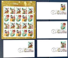 USA 2005 The Art of Disney - Celebration Bogen ** + FDC Satz