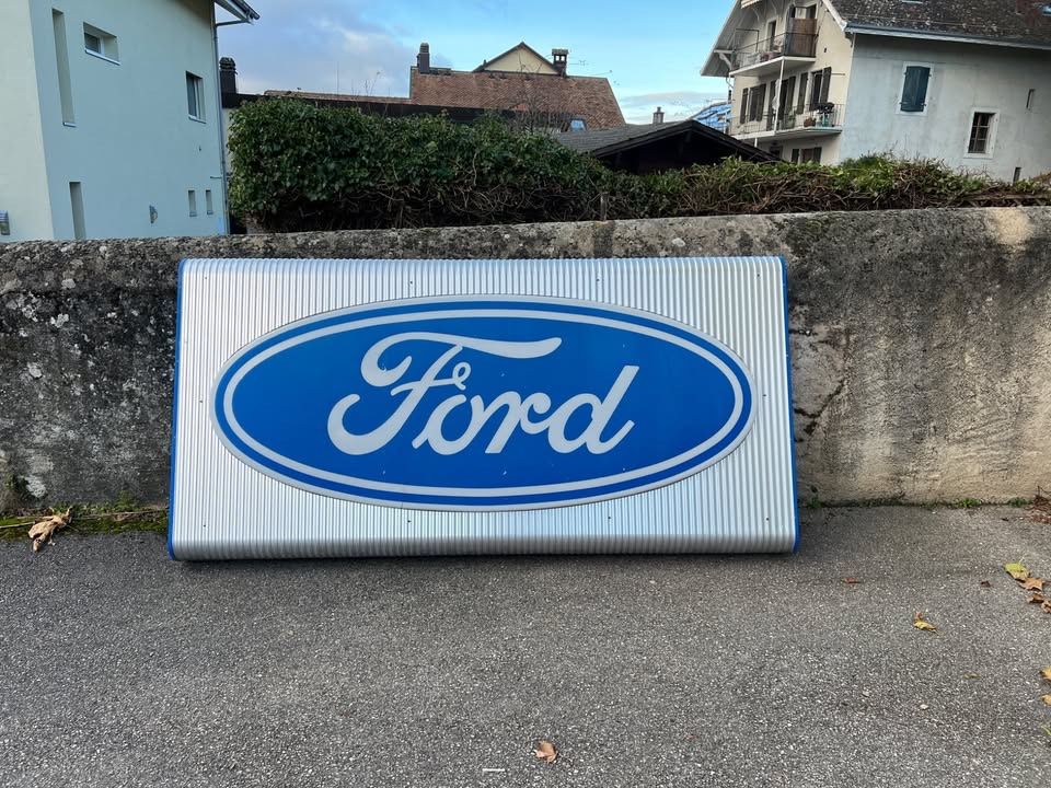 Ford Schilder: Enseigne Ford 240 x 120 cm – Gebraucht aus Bursins von Oldtimer_CH 1