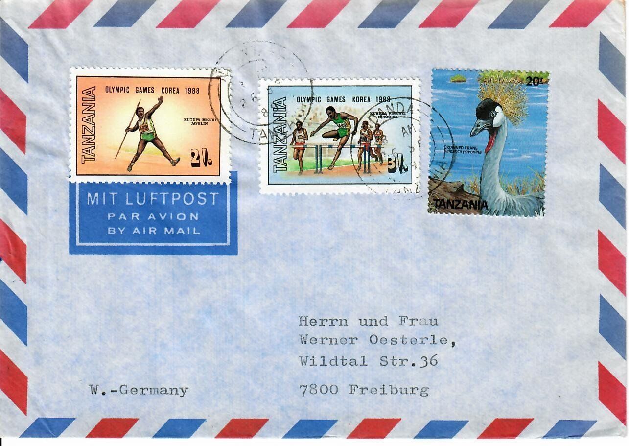 Tutti i francobolli: Luftpost aus Tanzania – Usato da Hochdorf venduto da Ziegel-16