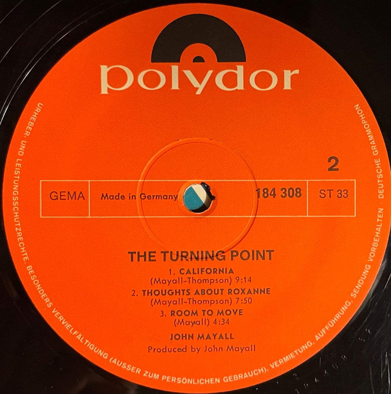 Schallplatten: JOHN MAYALL - THE TURNING POINT - 33 Tours – Gebraucht aus Bussigny von vinyl-pas-cher 3