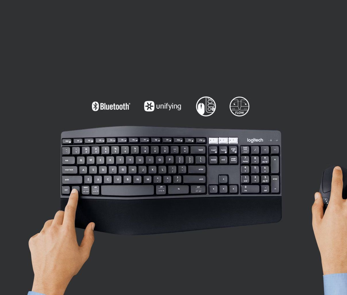 Logitech Tastiere: Logitech MK850 Performance Wireless Set (Tastatur & Maus) – Usato da Weinfelden venduto da SEYBOY 2