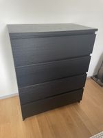 MALM Kommode mit 4 Schubladen, schwarzbraun, 80x100x48 cm