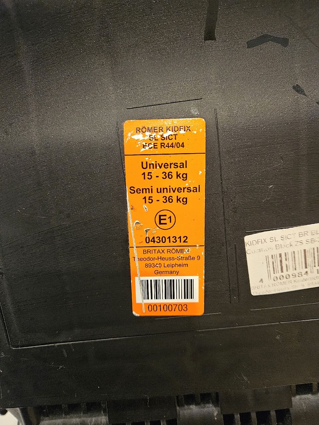 Britax Römer Seggiolini per auto: Britax Römer Kindersitz – Usato da Mühlethal venduto da marga_10 2