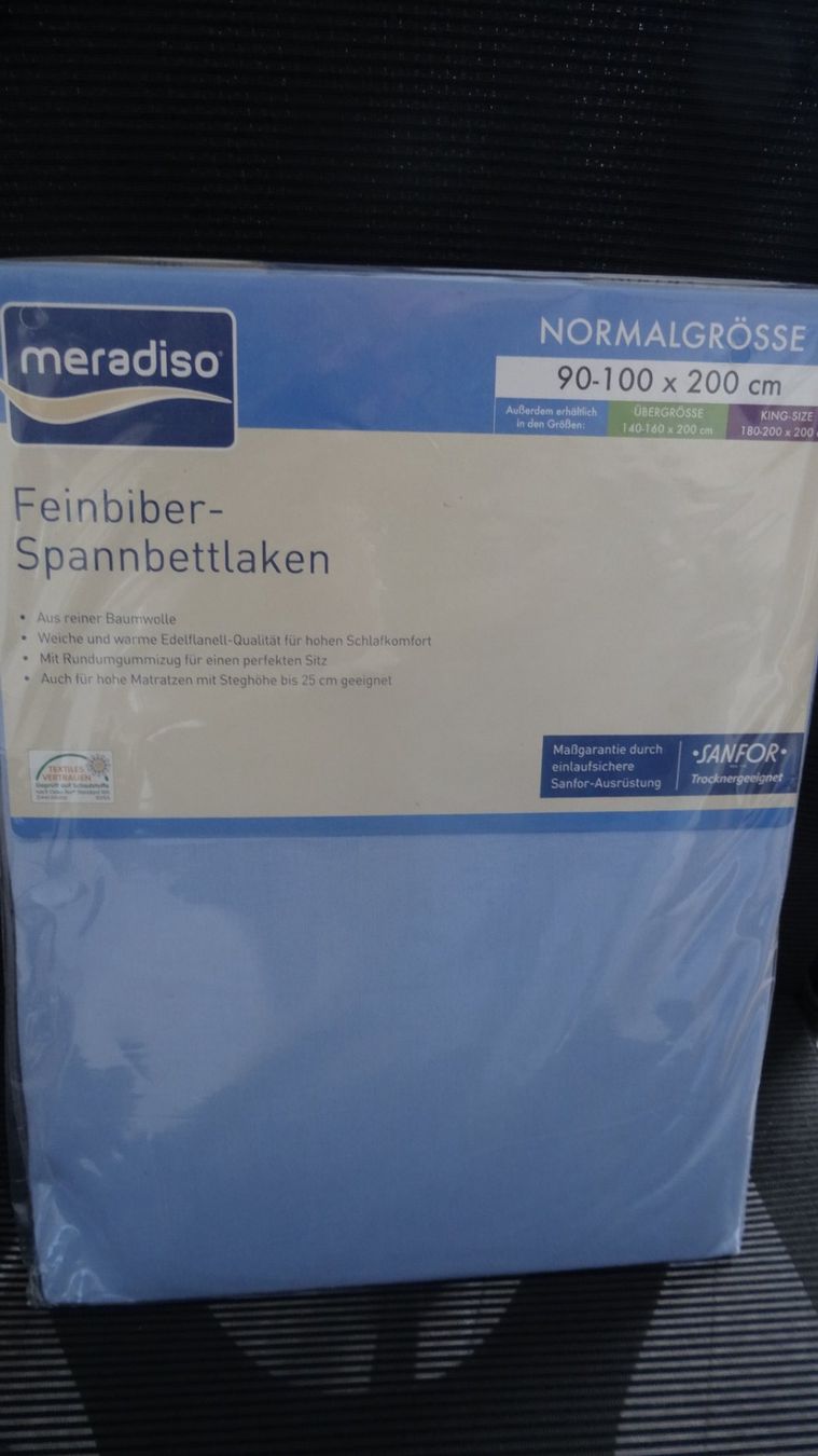 Biancheria da letto: Meradiso Feinbiber Spannbettlaken – Nuovo e nell'imballaggio originale da Ehrendingen venduto da CHMEX