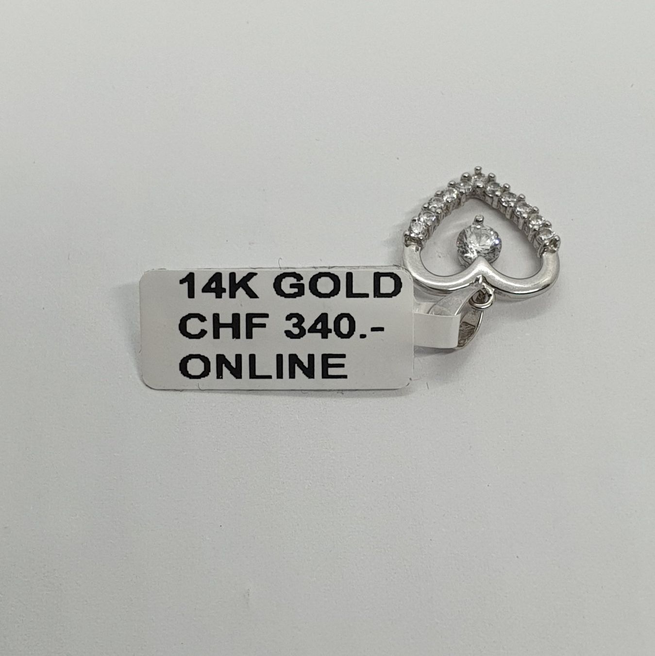 Ciondoli: Echt 14K Gold - Herz Anhänger – Usato da Luzern venduto da Goldhaus-Luzern 3
