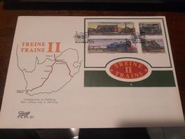 Timbre Afrique du Sud "Trains II" - Collection Rare!