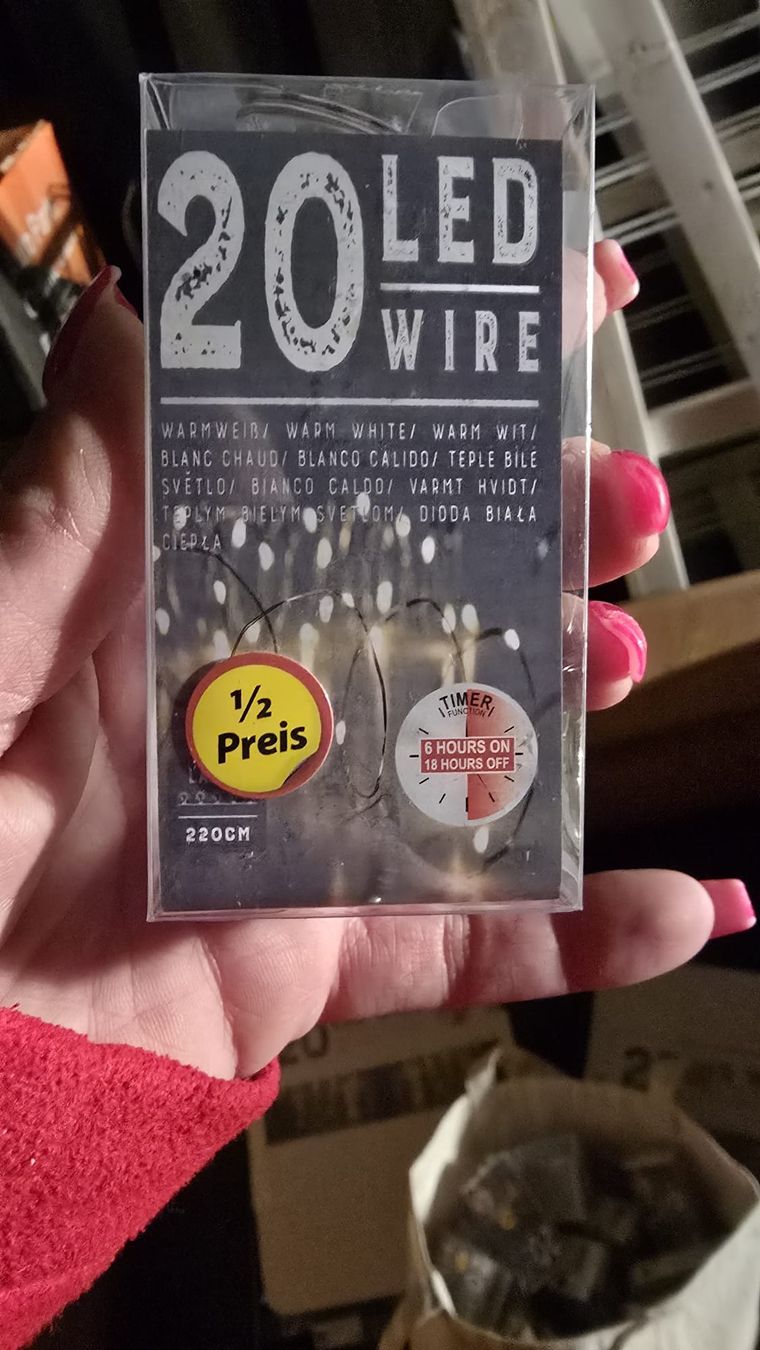 Alle Dekorationen: Restposten 100 LED Lichterketten mit Timer 2.20m Warmweiss – Neu und originalverpackt aus Dussnang von kevin0812 2