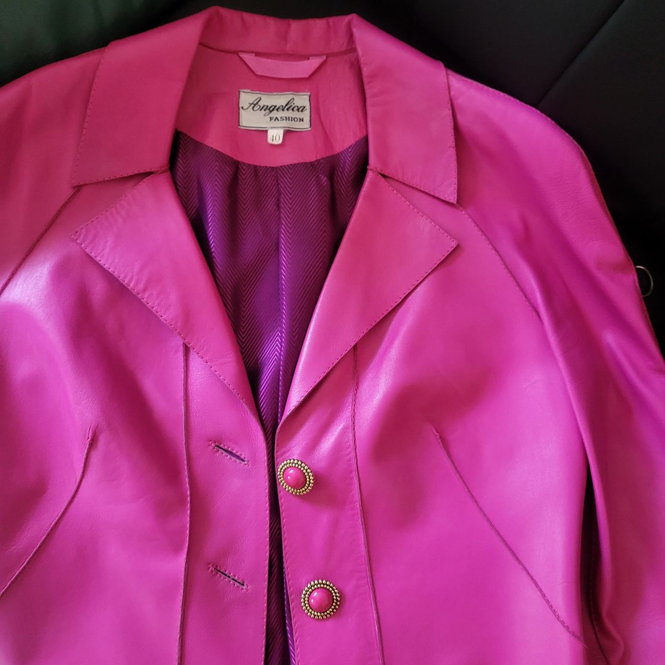 Completi & Tailleur: Ensemble en cuir, veste et jupe. Taille S. – Nuovo (secondo la descrizione) da Neuchâtel venduto da wikit 4