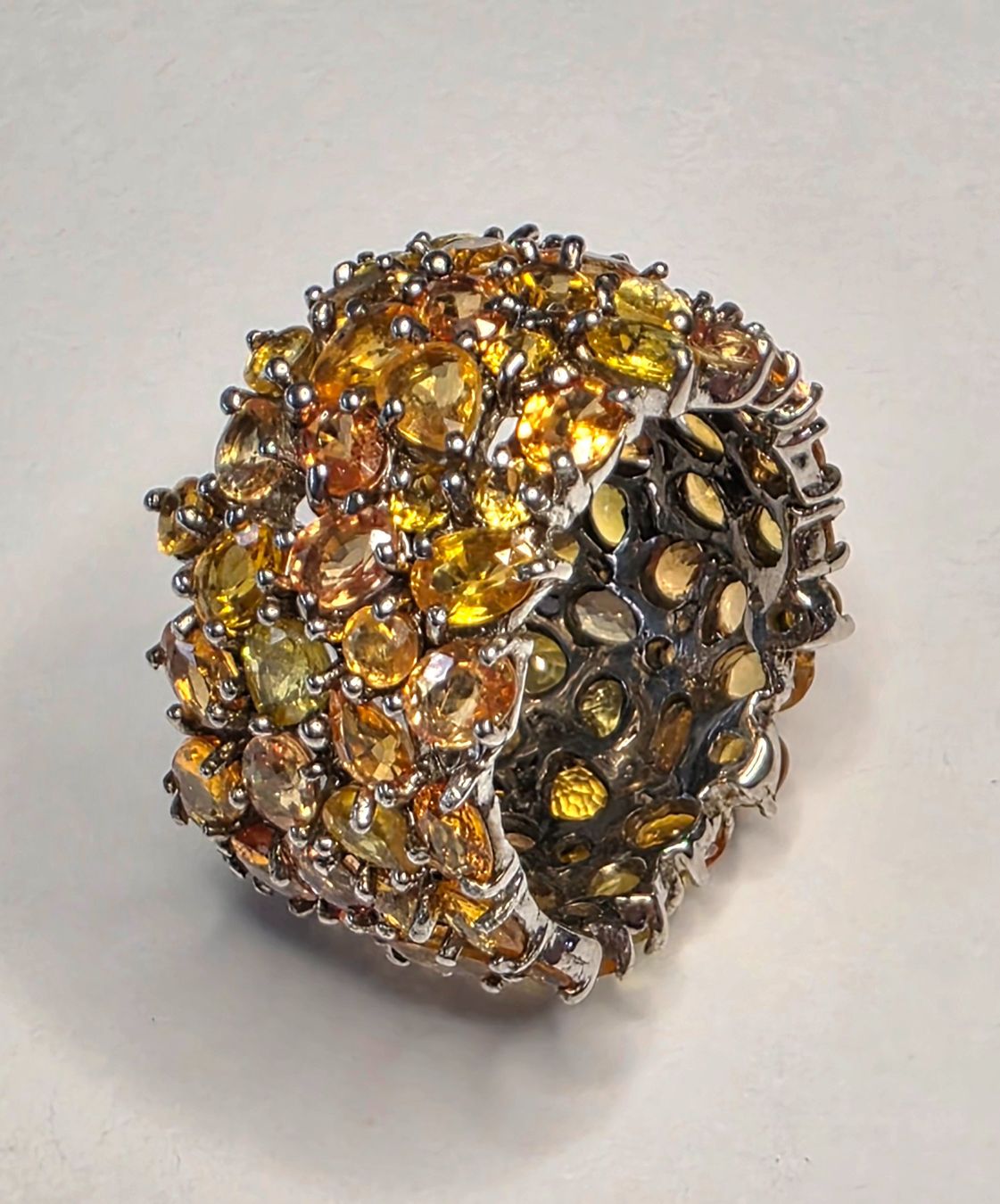 Ringe: Gel orange Safire Eternity Ring – Neu (gemäss Beschreibung) aus Zürich von adriben 8