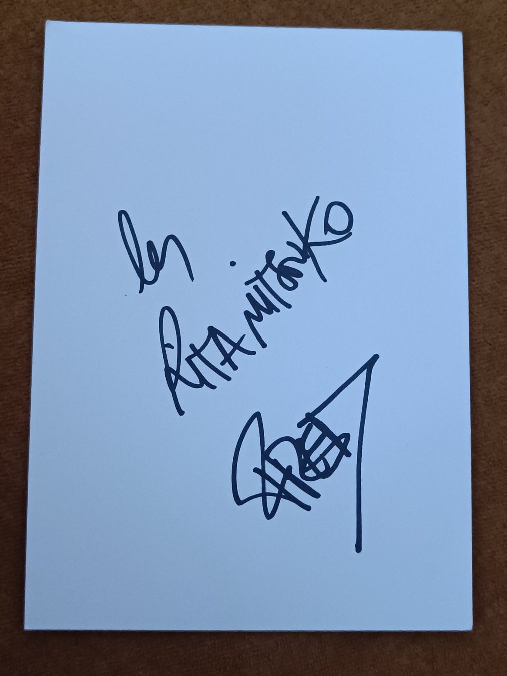 Autogramme: Les Ritamitsouko - persönlich gesammelt – Gebraucht aus Menziken von Artographs
