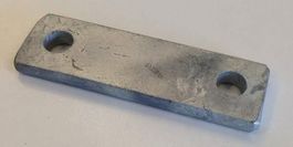 Lochplatte, 100x30mm, Doppellochplatte