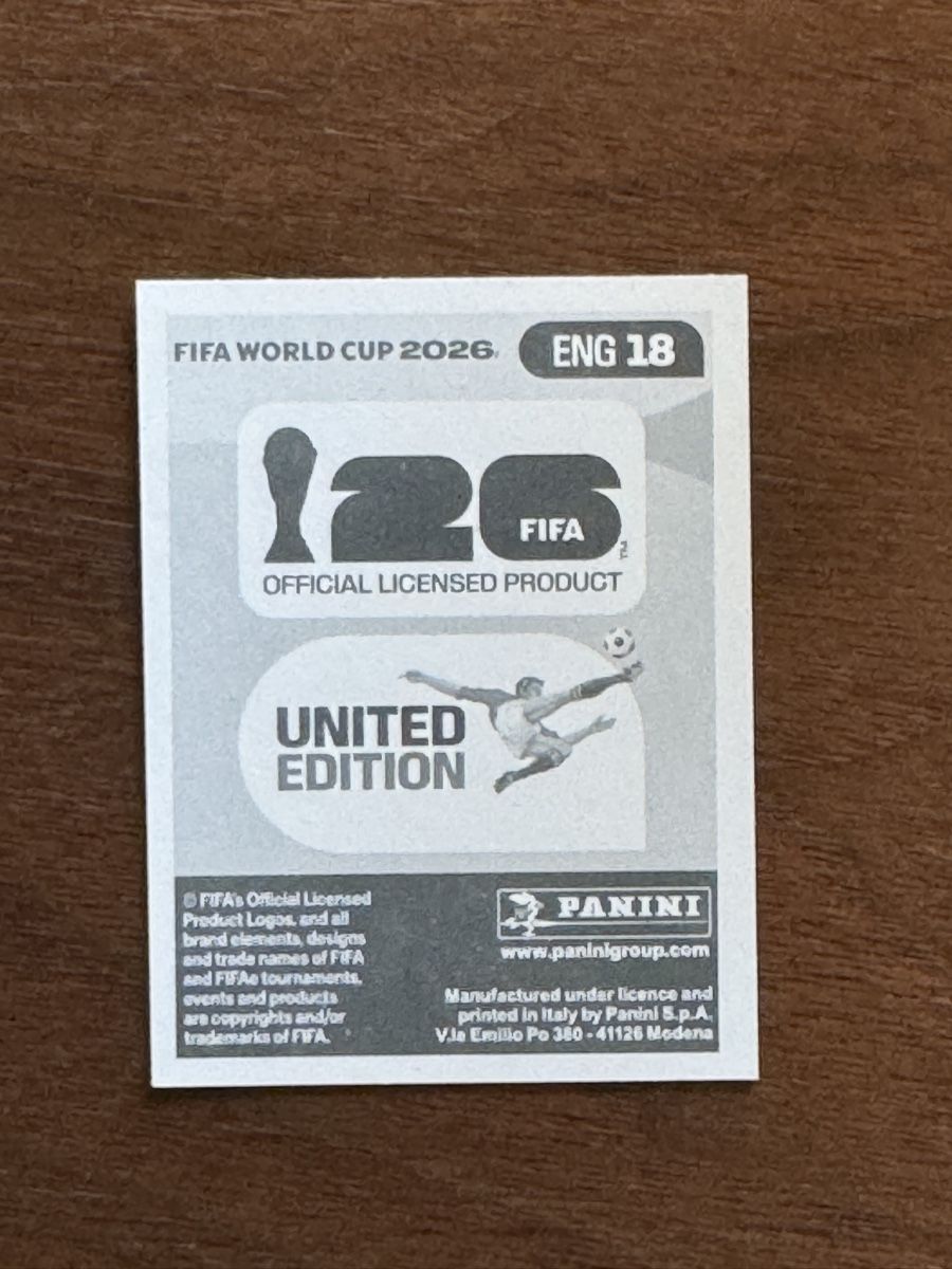 Panini Carte collezionabili: HARRY KANE - ENG 18 - Panini WM 2026 – Nuovo e nell'imballaggio originale da Horw venduto da nad_c 1