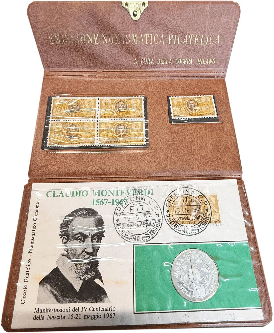 Tutti le monete: Claudio Monteverdi - Coffret de collection numismatique – Nuovo e nell'imballaggio originale da Martigny venduto da Numis-World