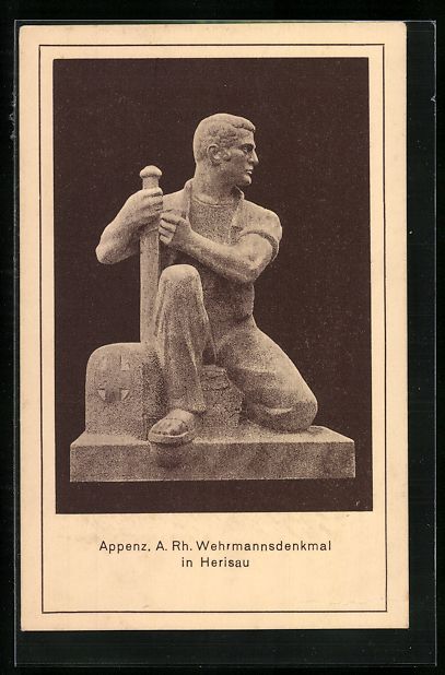 Cartes postales: Herisau, Das Wehrmannsdenkmal, 1921 – D'occasion à Berlin par bartko-reher