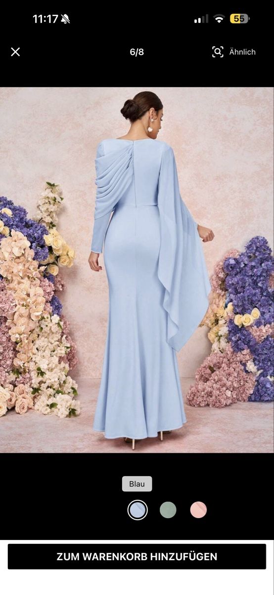 Shein Vestiti: Abendkleid lang Damen blau Grösse M – Nuovo (secondo la descrizione) da Elsau venduto da shoppa 6
