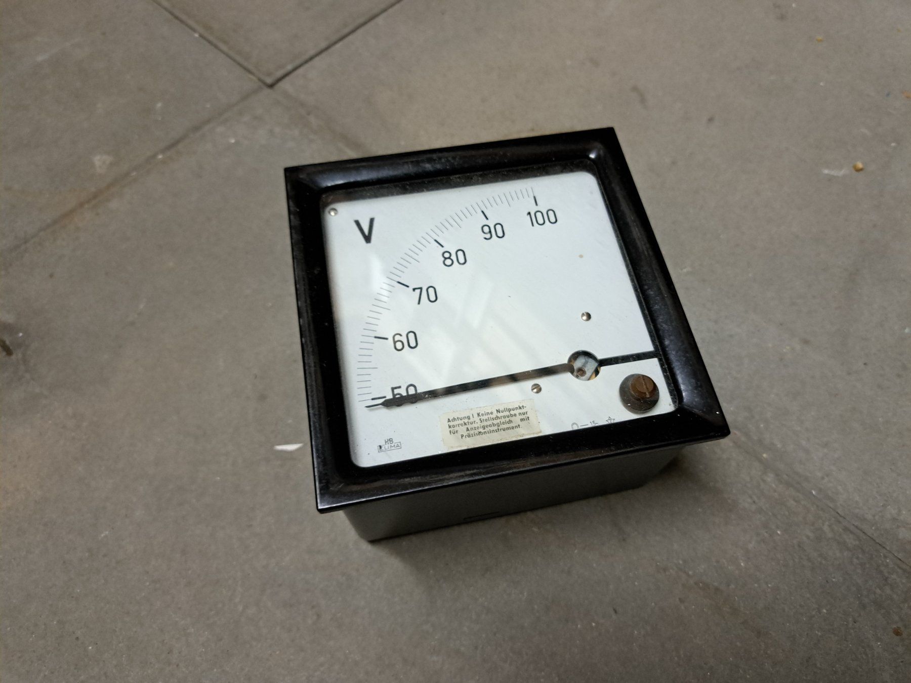 Misurare: Hartmann & Braun HB Elima analoges Voltmeter – Usato da Basel venduto da Selaseth 4
