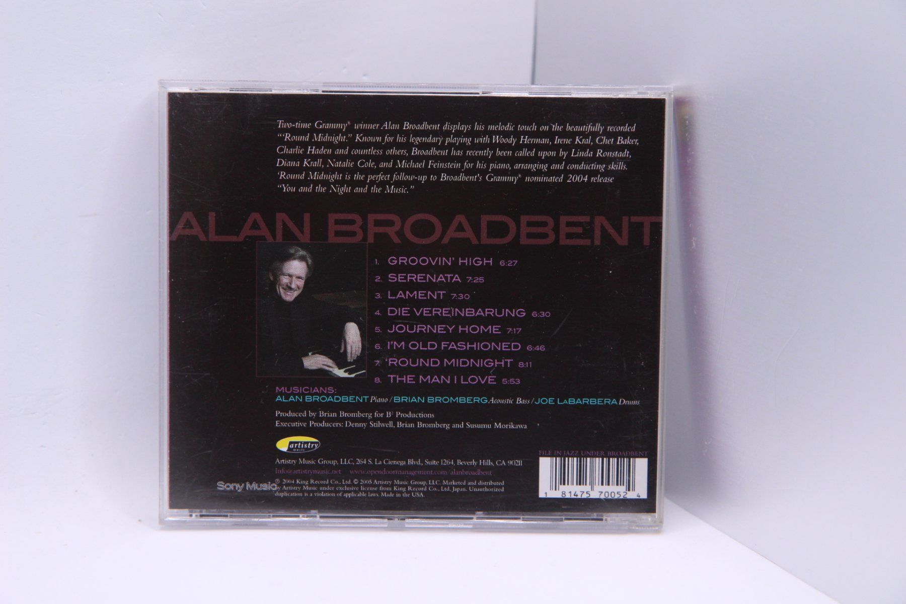CD: CD Alan Broadbent Round Midnight + Bromberg + Joe LaBarbera – Usato da Ernetschwil venduto da luisvonerni 1