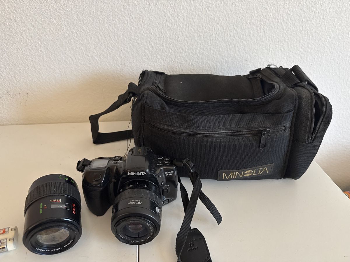Minolta Kamera: Minolta Dynax 500si mit Tasche und Objektiv – Gebraucht aus Birsfelden von mah_6yvz 2
