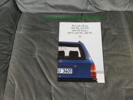 Mercedes-Benz E-Klasse W124 T-Modell1985/11 Prospekt deutsch