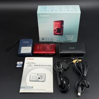 Canon Digital IXUS 100 IS rouge – complet boîte
