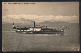 Neuchâtel, Bateau à vapeur sur le lac