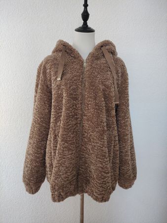 Fleece Jacke Papaya Outerwear braun Grösse 14 neuwertig