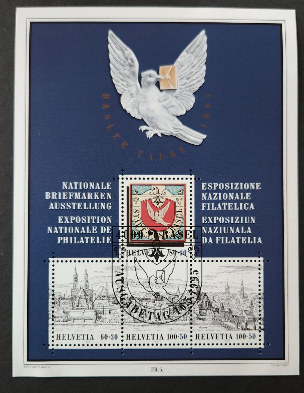 Alle Briefmarken: Block W 79 ●/** ET (1995) – Gebraucht aus Hittnau von stamps_and_coins