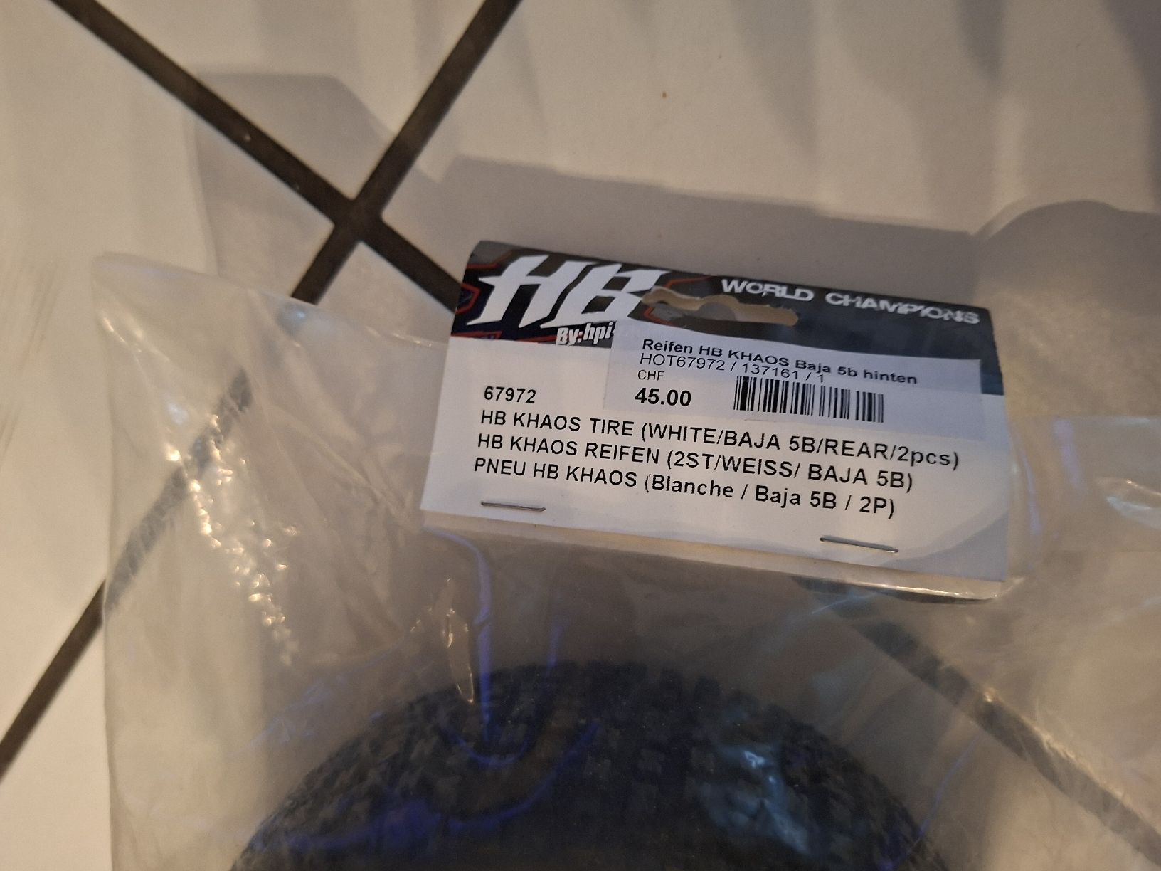 HPI RC Modellbau: HPI Baja 5B Hinter Reifen – Neu und originalverpackt aus Schattdorf von mamo1952 1
