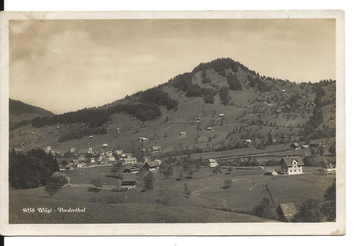 Cartoline postali: Vorderthal SZ Wägithal Dorfansicht 1930 antik – Usato da Ennetmoos venduto da Ambuman