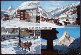 ZERMATT Matterhorn, Pferde-Schlitten
