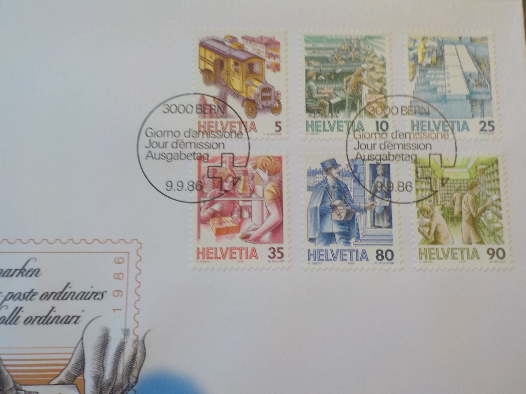 Tutti i francobolli: 1986, FDC, Teilserie, Postbef., Serie – Nuovo (secondo la descrizione) da Muri b. Bern venduto da Ricardoverkauf