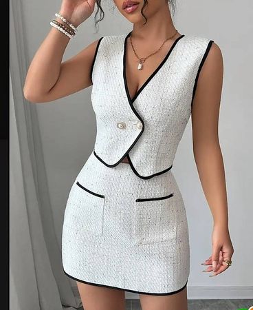 Elegantes Tweed-Set