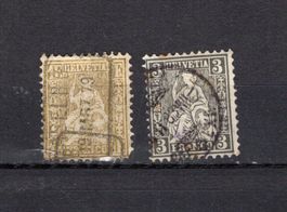 1862 - 1881  Sitzende Helvetia N ° ???? Etat voir Photos