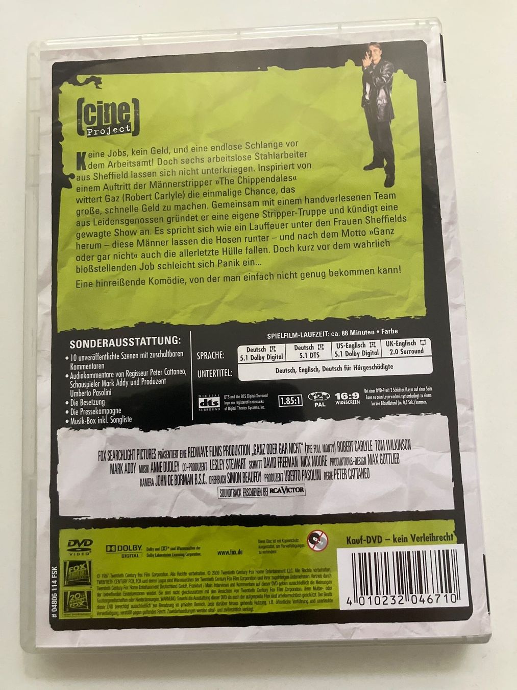 Alle DVDs: Ganz oder gar nicht (DVD) Robert Carlyle, , Tom Wilkinson – Gebraucht aus Arbon von HelFer01 1